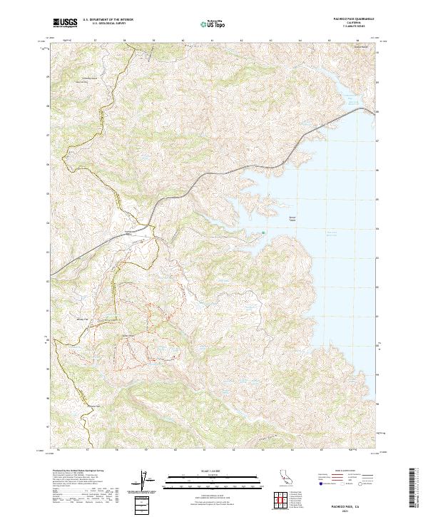 USGS Topographic Map – Pacheco Pass