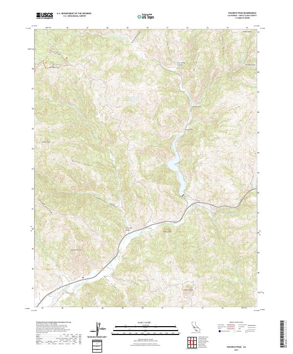 USGS Topographic Map – Pacheco Peak