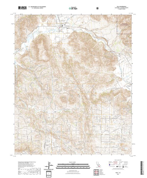 USGS Topographic Map – Pala