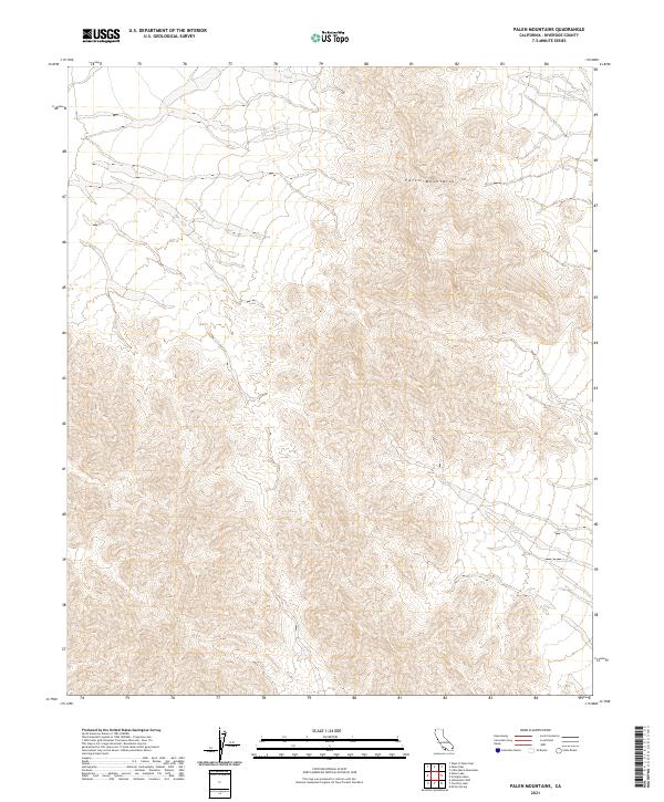 USGS Topographic Map – Palen Mountains