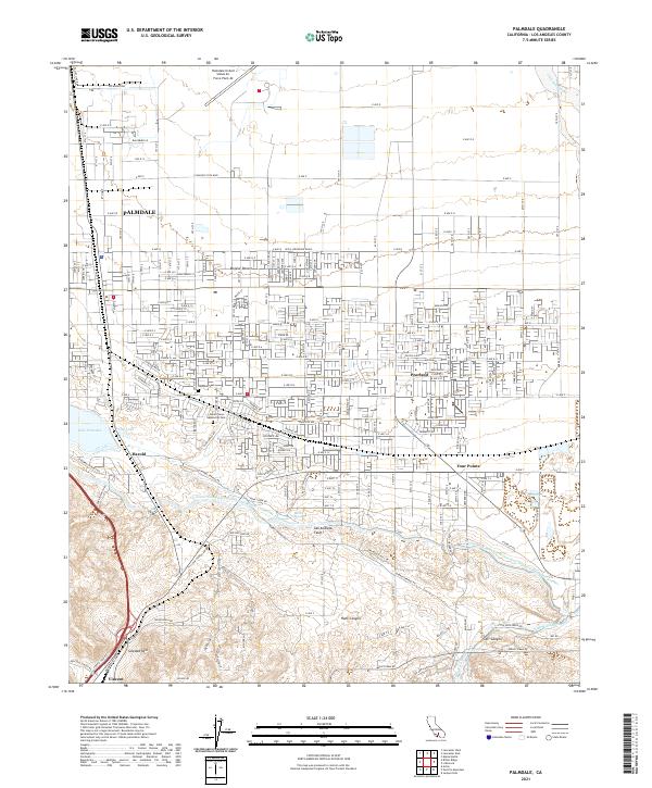 USGS Topographic Map – Palmdale