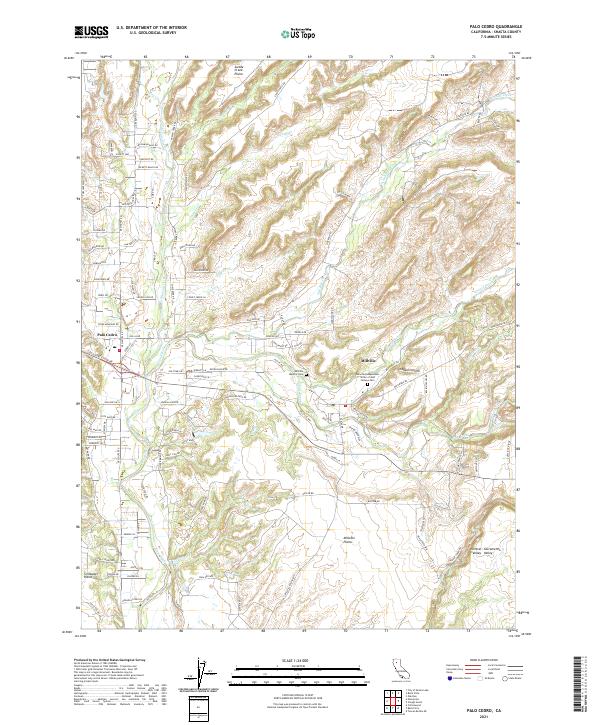 USGS Topographic Map – Palo Cedro