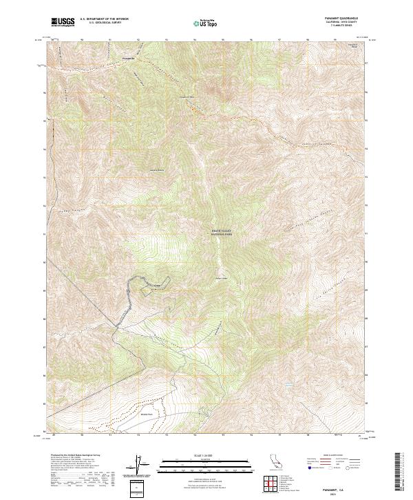 USGS Topographic Map – Panamint