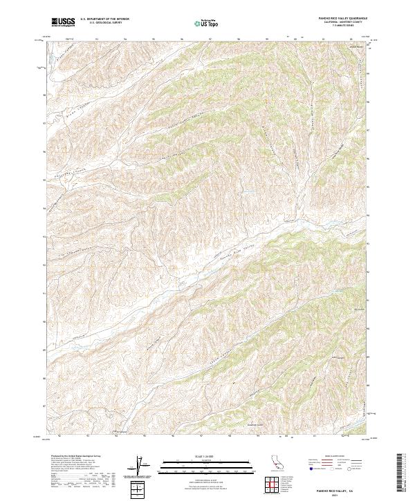 USGS Topographic Map – Pancho Rico Valley