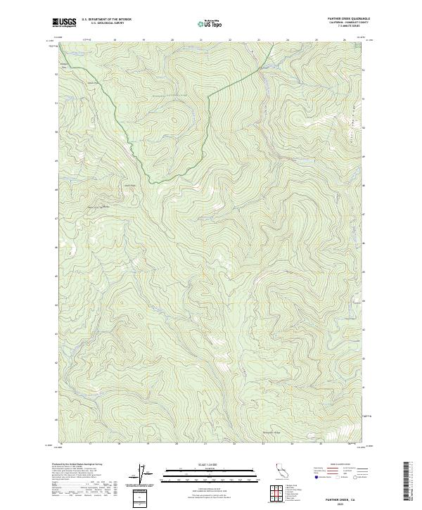 USGS Topographic Map – Panther Creek