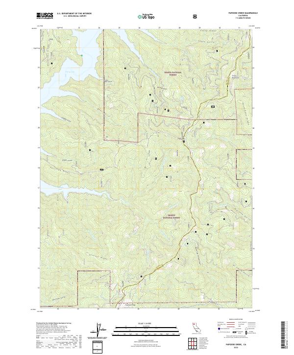 USGS Topographic Map – Papoose Creek