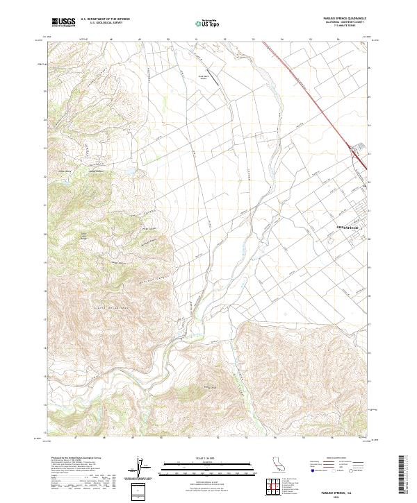 USGS Topographic Map – Paraiso Springs