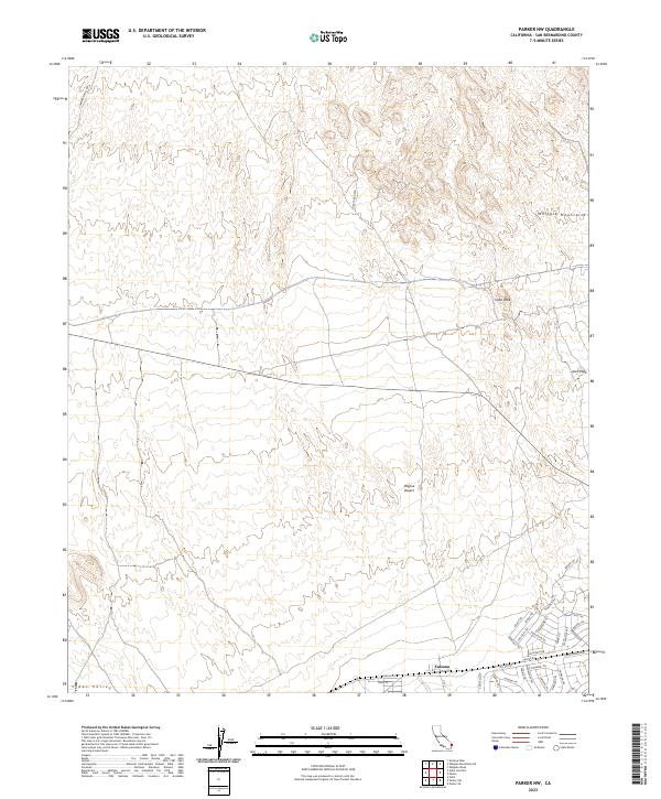 USGS Topographic Map – Parker NW