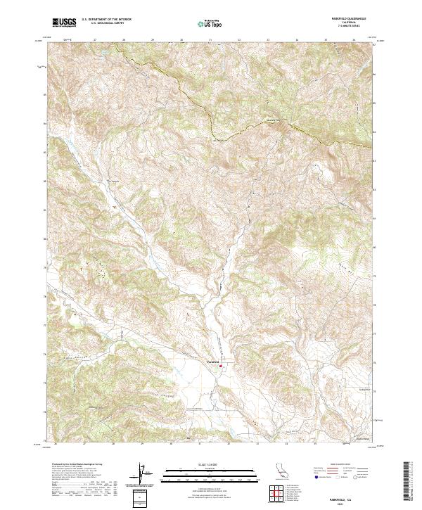 USGS Topographic Map – Parkfield