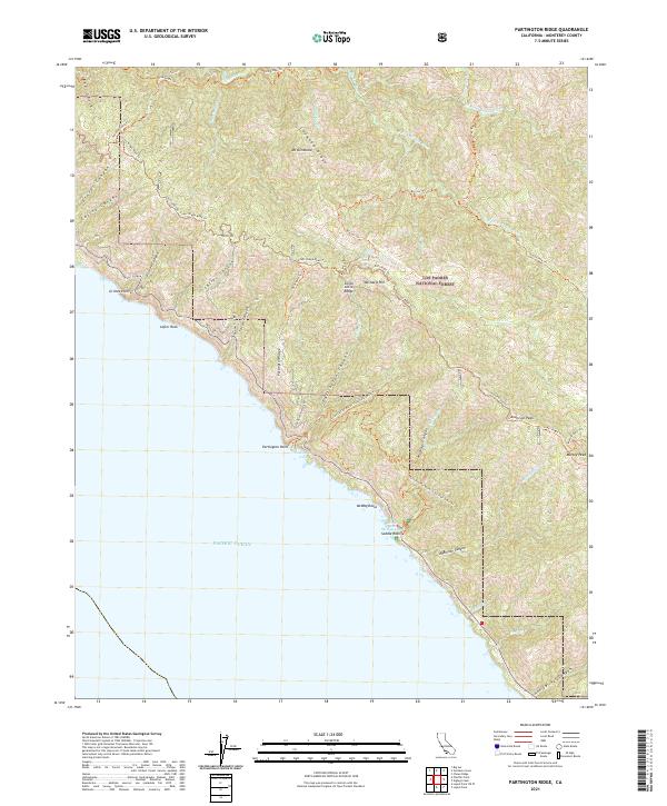 USGS Topographic Map – Partington Ridge