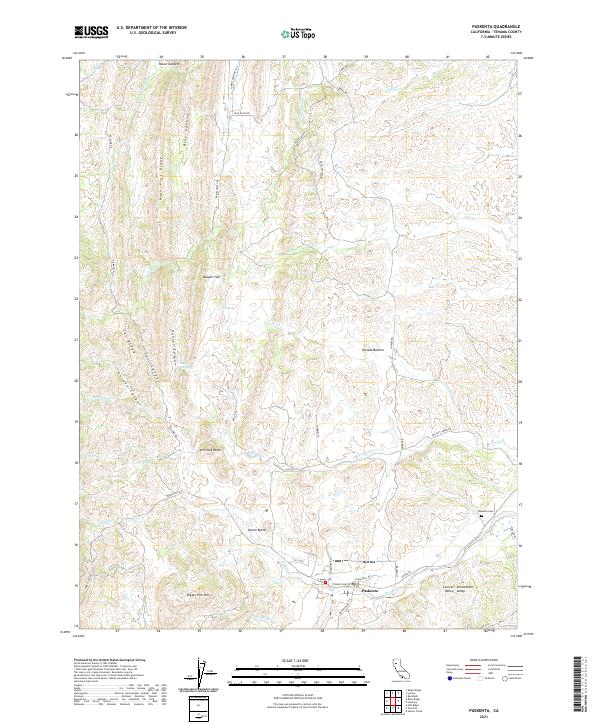 USGS Topographic Map – Paskenta