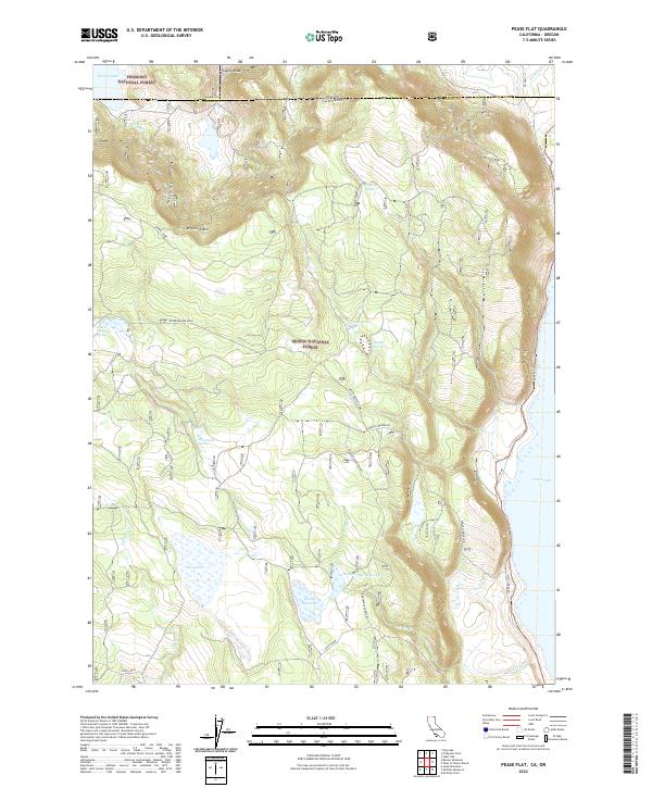 USGS Topographic Map – Pease Flat