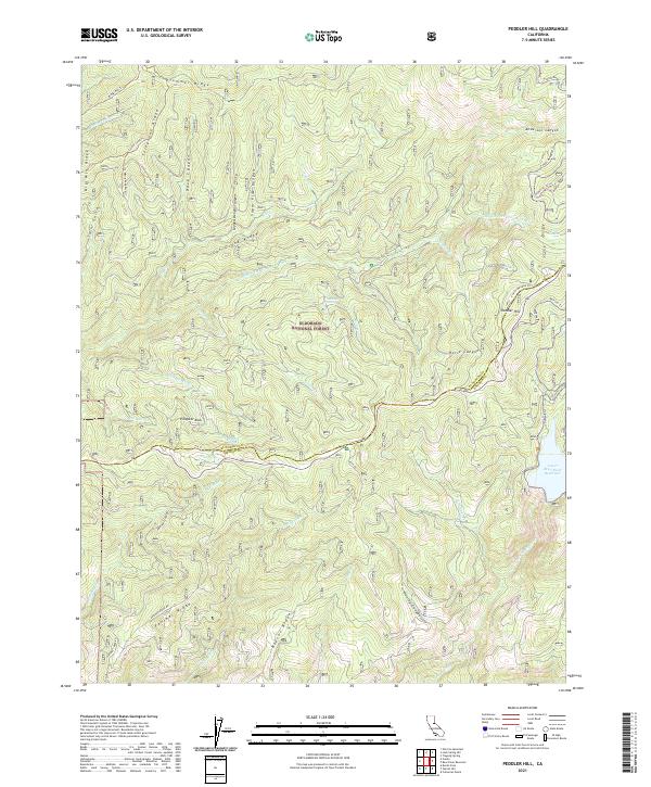 USGS Topographic Map – Peddler Hill