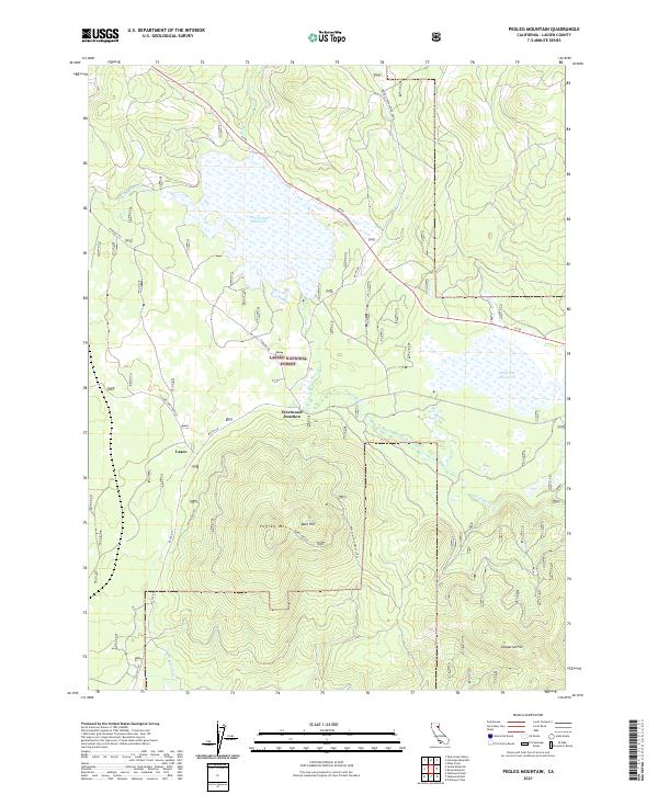 USGS Topographic Map – Pegleg Mountain
