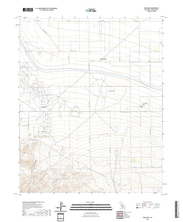 USGS Topographic Map – Pentland