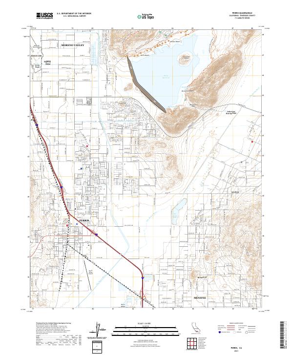 USGS Topographic Map – Perris