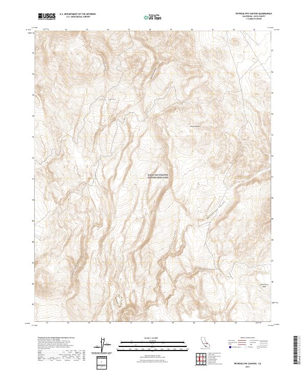 USGS Topographic Map – Petroglyph Canyon