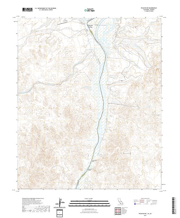 USGS Topographic Map – Picacho NW