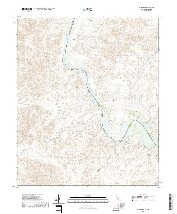 USGS Topographic Map – Picacho SW