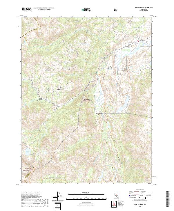 USGS Topographic Map – Pickel Meadow