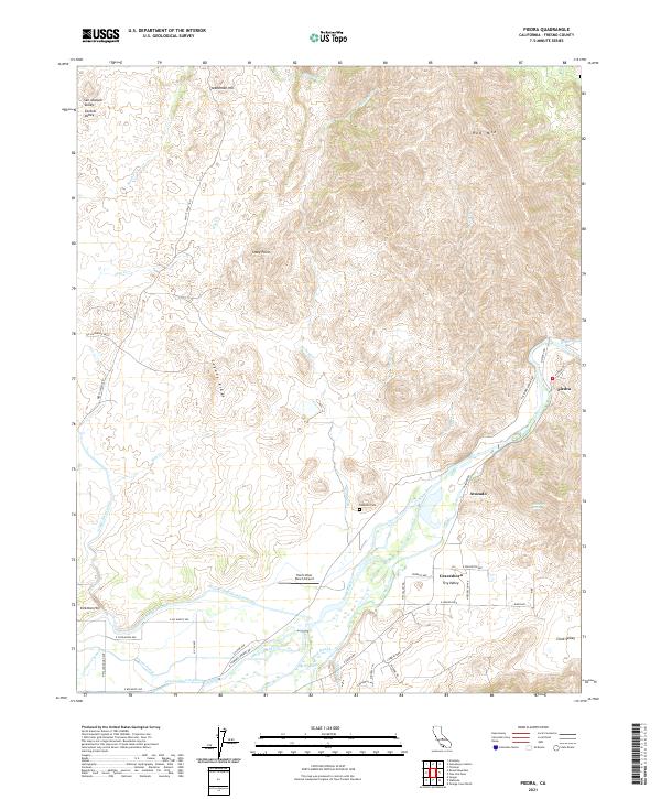 USGS Topographic Map – Piedra