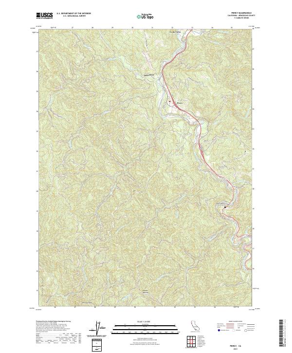 USGS Topographic Map – Piercy