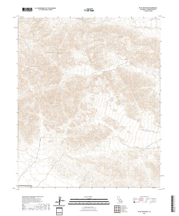USGS Topographic Map – Pilot Mountain