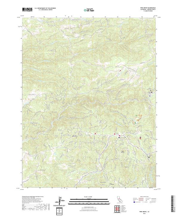 USGS Topographic Map – Pine Grove