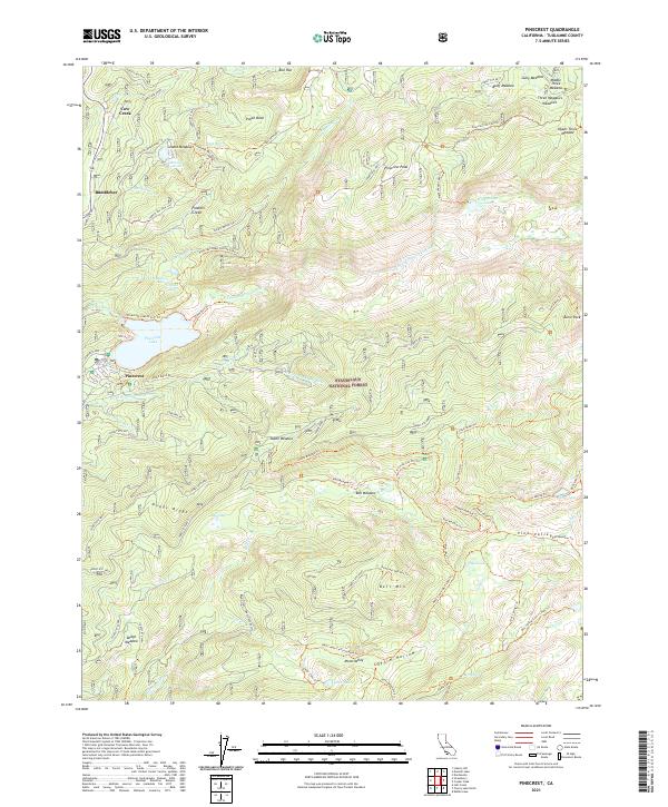 USGS Topographic Map – Pinecrest