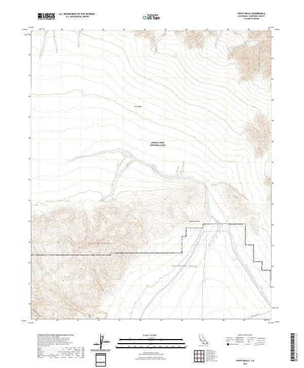 2021 Map of Pinto Wells, 2021 Print
