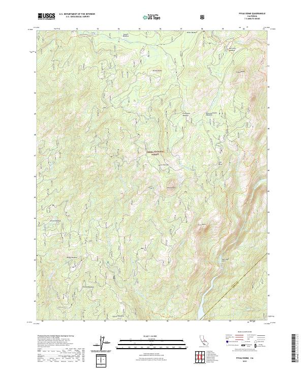 USGS Topographic Map – Piyau Dome