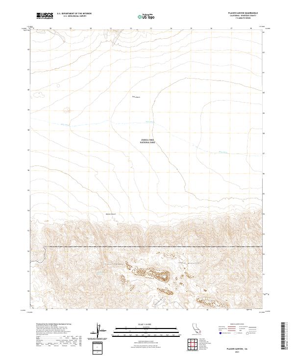 USGS Topographic Map – Placer Canyon