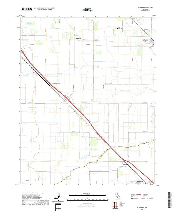 USGS Topographic Map – Plainsburg