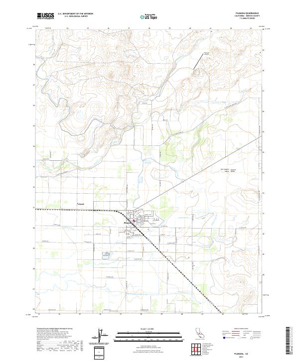 USGS Topographic Map – Planada