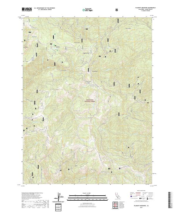 USGS Topographic Map – Plaskett Meadows