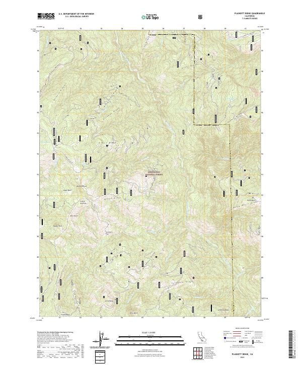 USGS Topographic Map – Plaskett Ridge