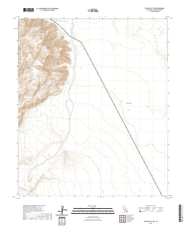 USGS Topographic Map – Plaster City NW