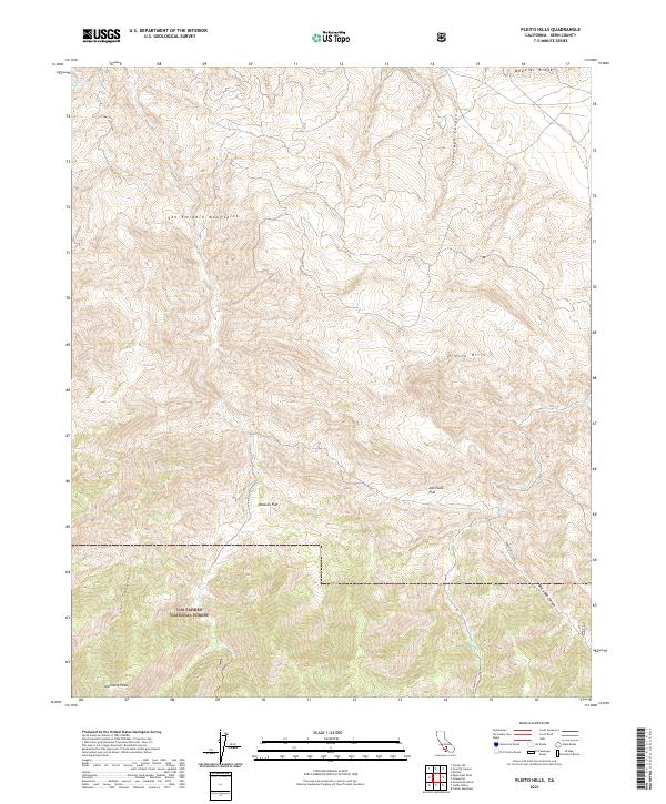 USGS Topographic Map – Pleito Hills
