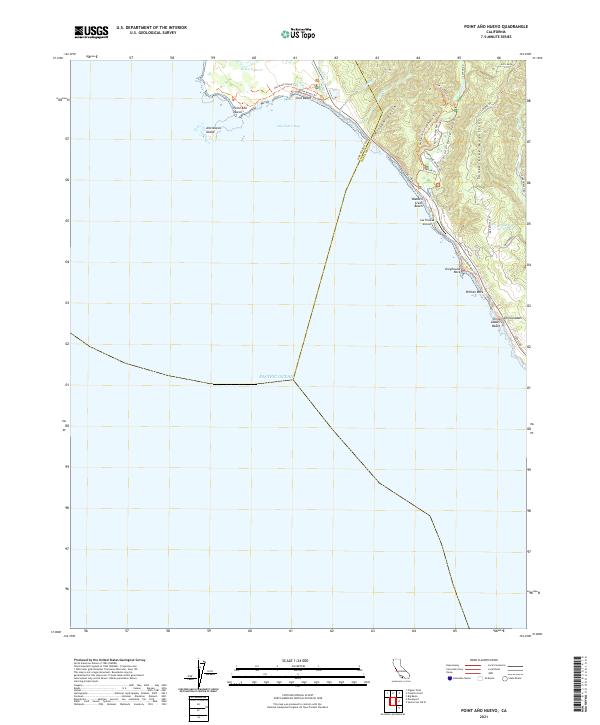 USGS Topographic Map – Point Ano Nuevo