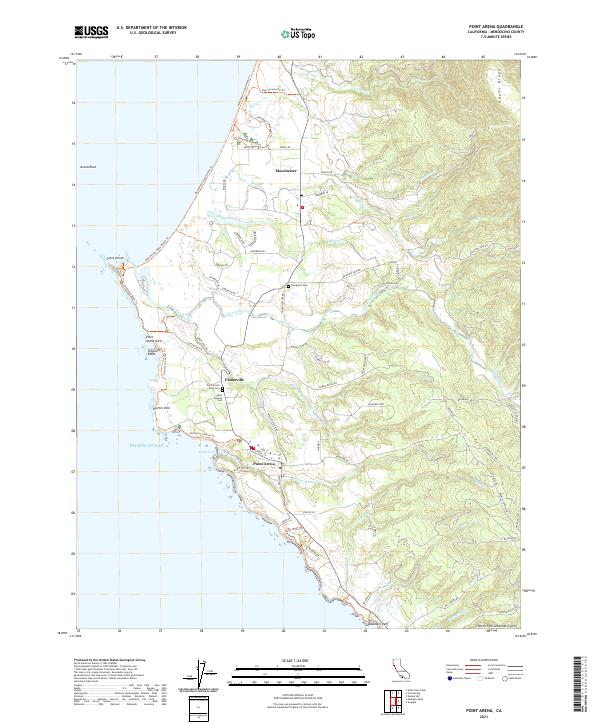 USGS Topographic Map – Point Arena