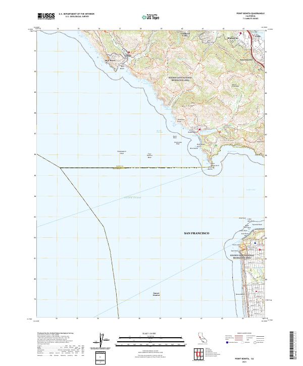 USGS Topographic Map – Point Bonita