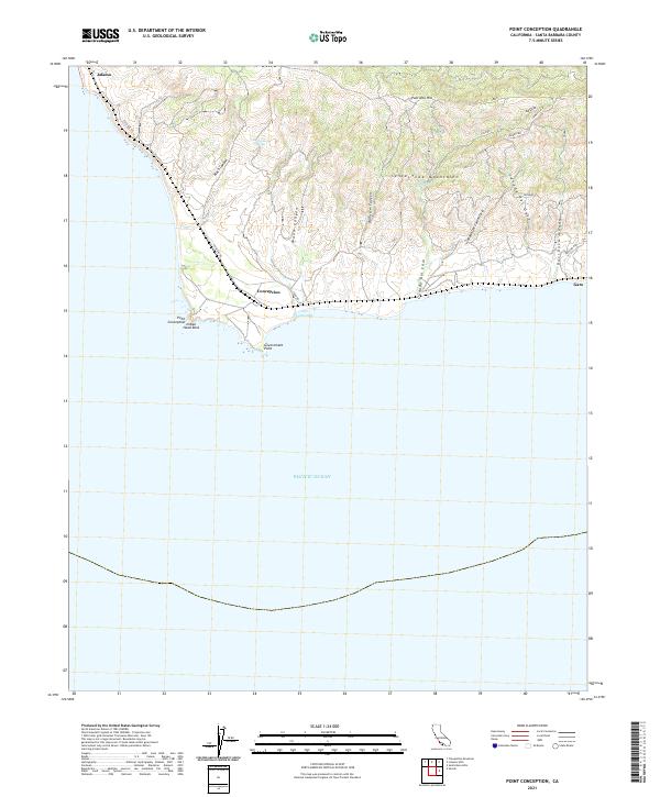 USGS Topographic Map – Point Conception