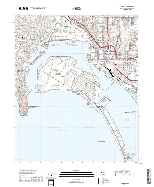 USGS Topographic Map – Point Loma