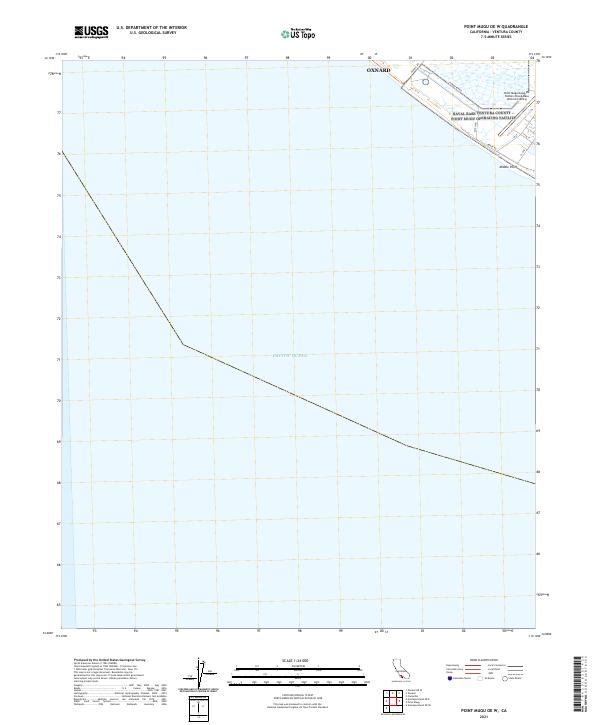 USGS Topographic Map – Point Mugu OE W