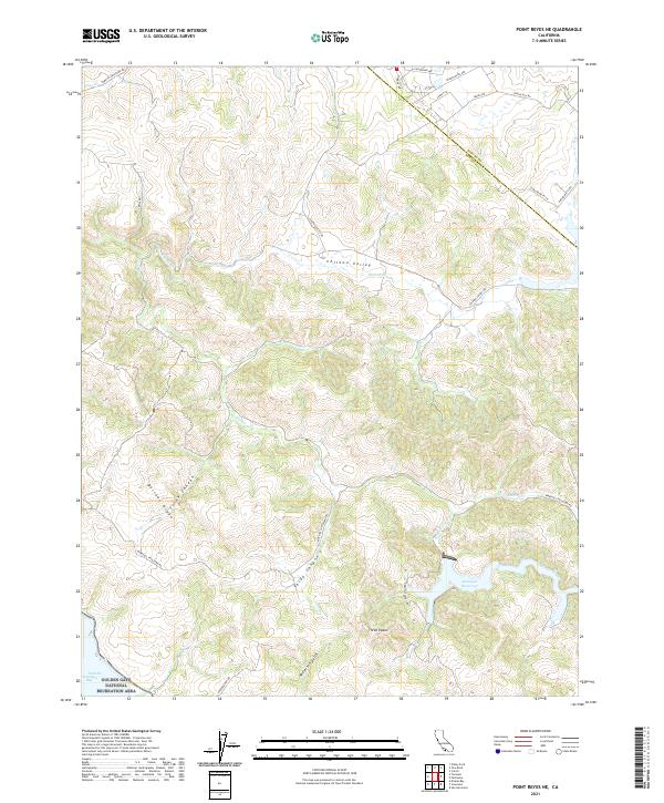 USGS Topographic Map – Point Reyes NE