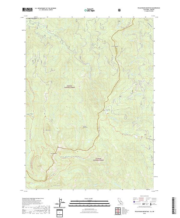 USGS Topographic Map – Polar Bear Mountain