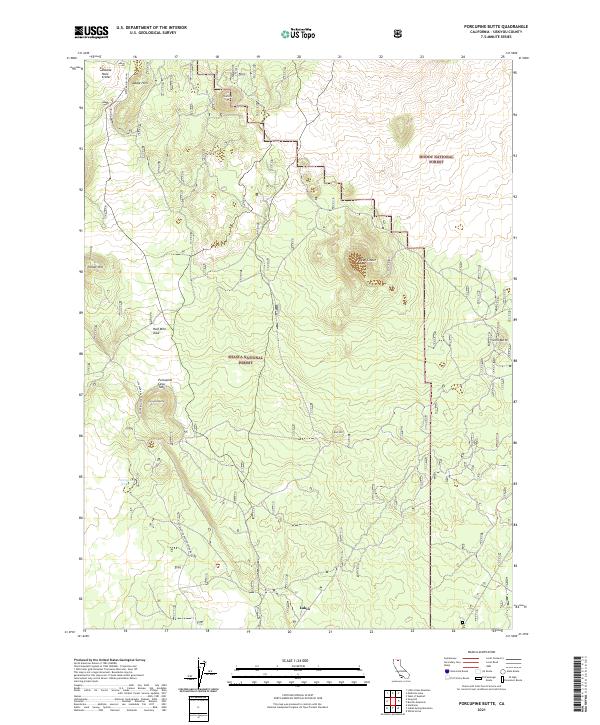 USGS Topographic Map – Porcupine Butte
