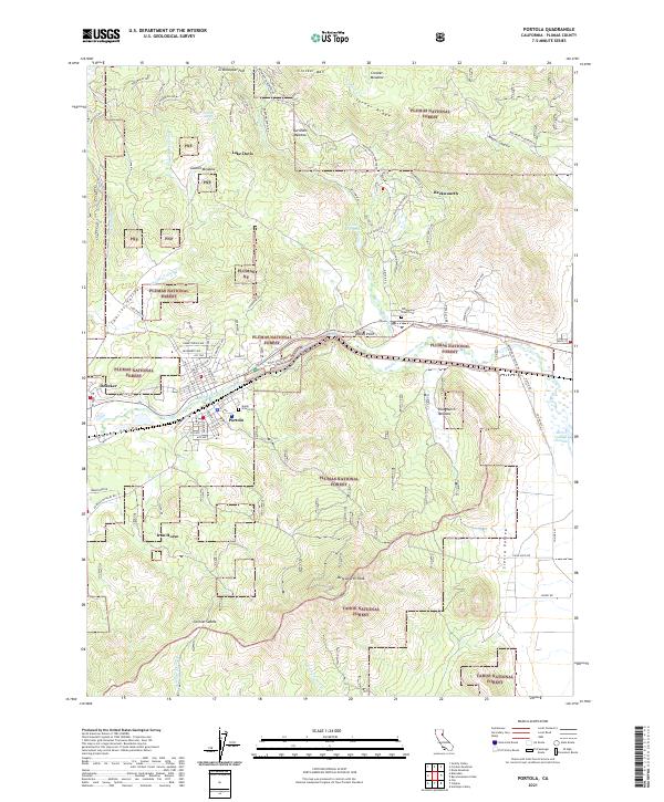 USGS Topographic Map – Portola