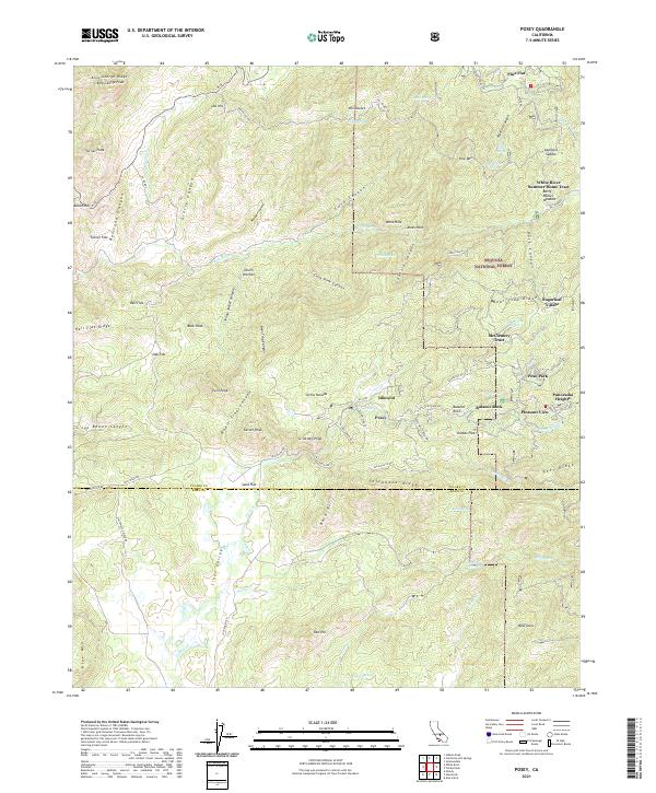 USGS Topographic Map – Posey