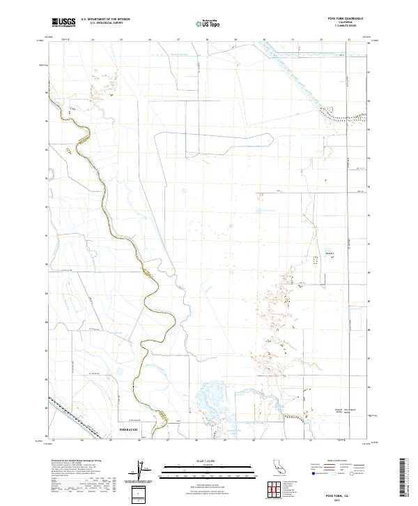USGS Topographic Map – Poso Farm